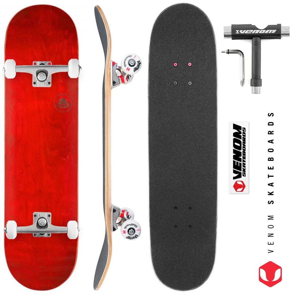Sushi s Pagoda Stamp Red Custom Complete Skateboard - 7.875"