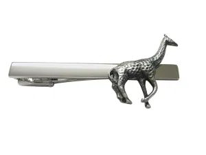 Textured Giraffe Square Tie Clip