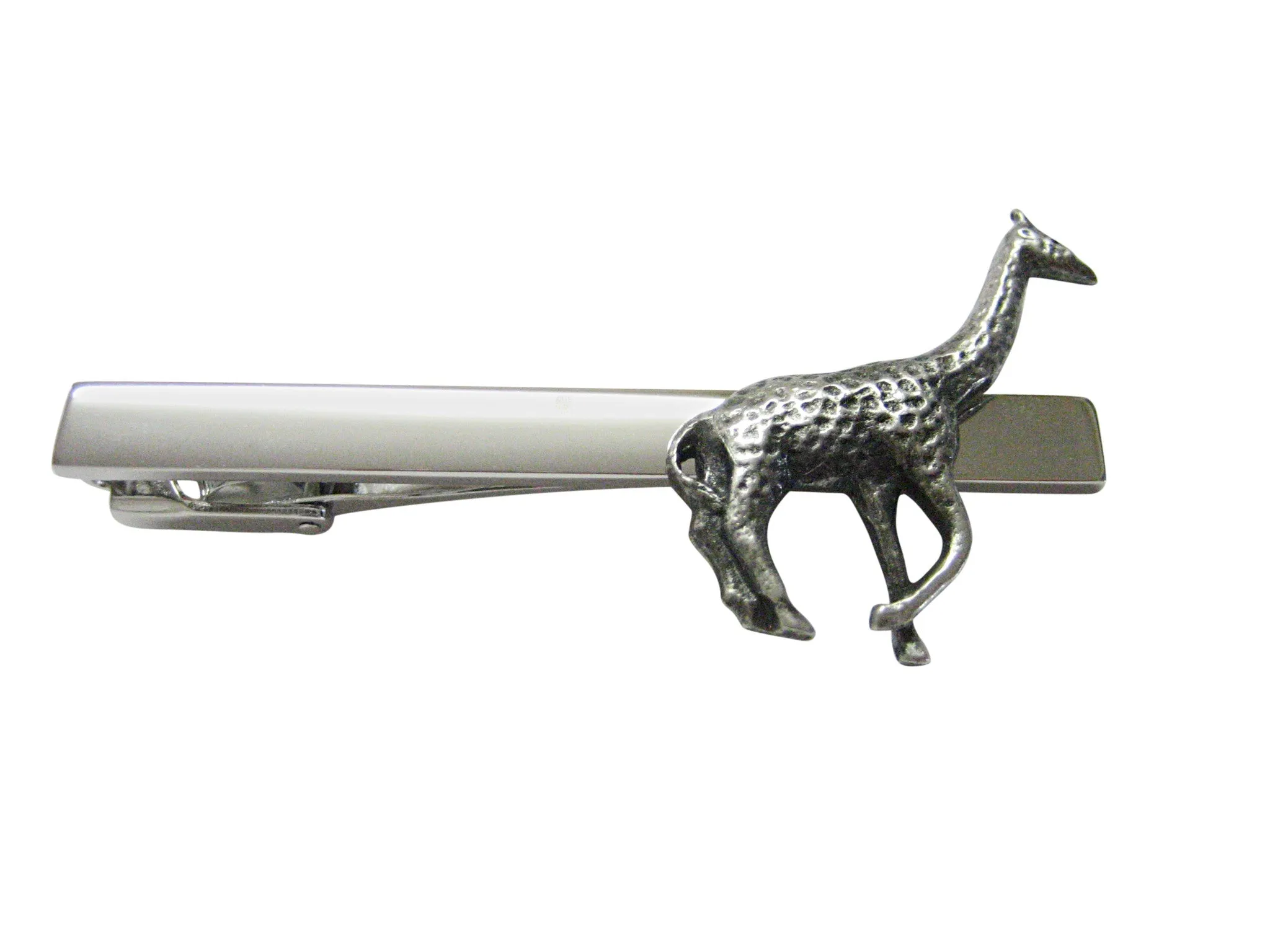 Textured Giraffe Square Tie Clip