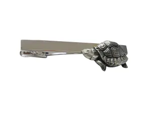 Textured Turtle Tortoise Square Tie Clip