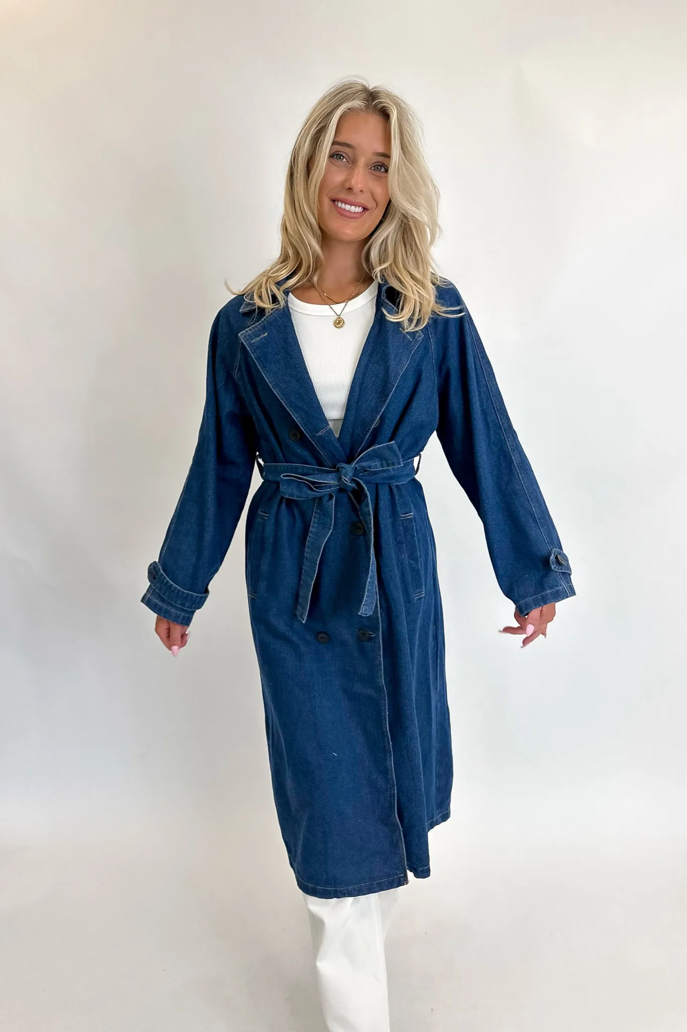 The Denim Trench Coat- FINAL SALE