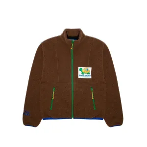 The North Face X Online Ceramics Mens Sherpa Attitude FZ Jacket Earth Brown