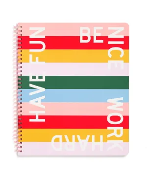 The Rough Draft Notebook - Be Nice Have Fun