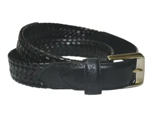 Thomas Cook Harry Leather Braided Belt (TCP1910BEL) Black