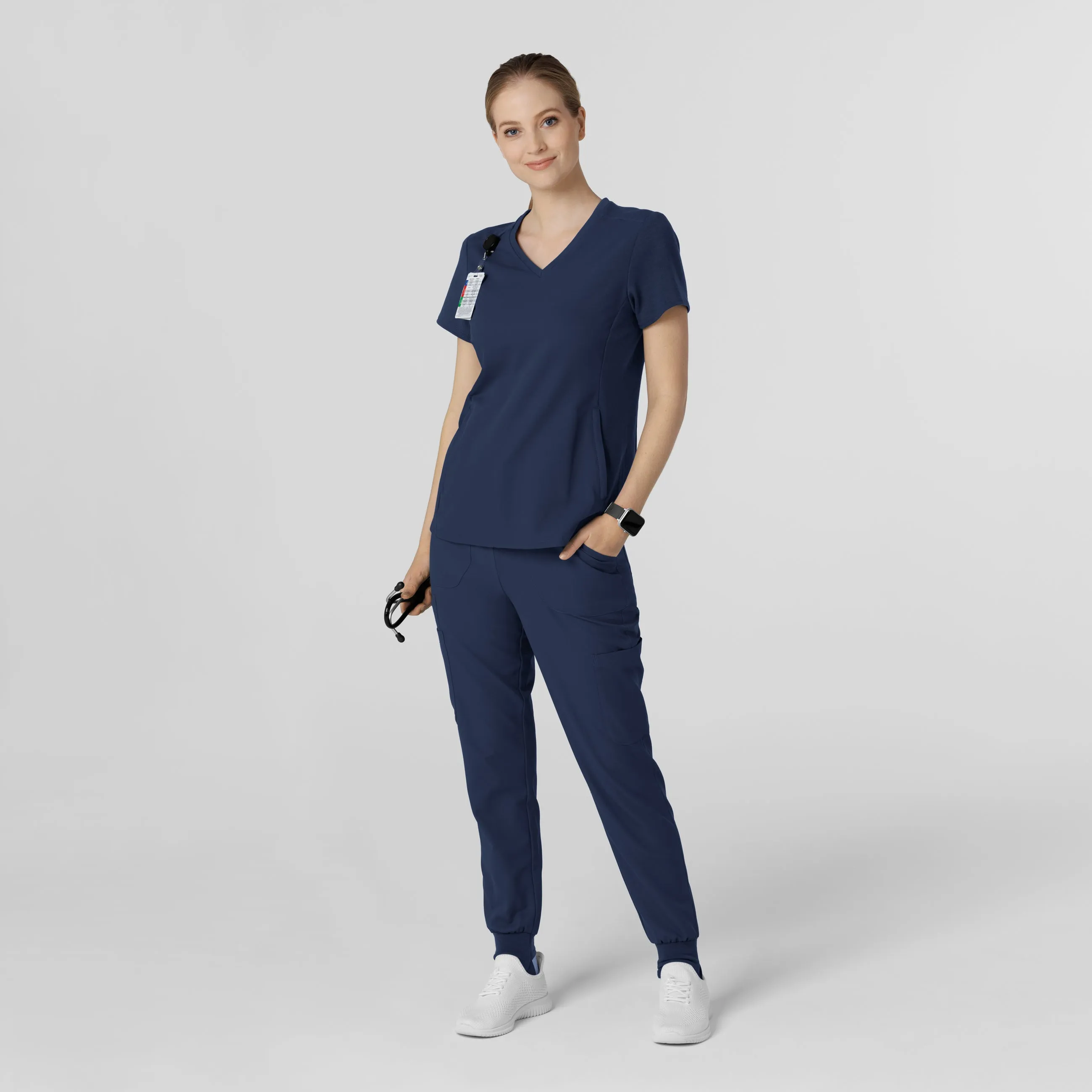 Thrive 5522 Convertible Stirrup Jogger Scrub Pants Navy