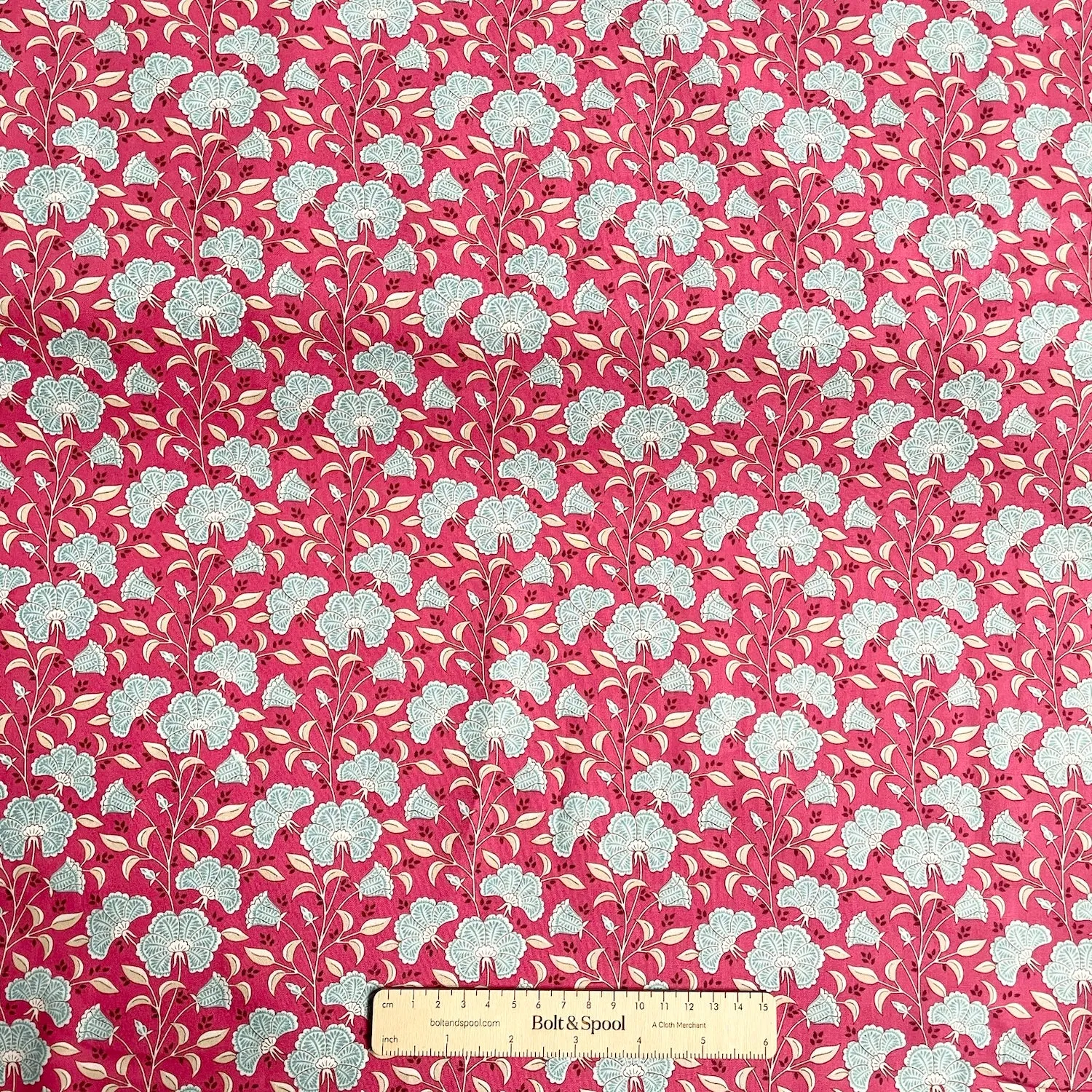 Tilda Fabrics : Windy Days - Stormy Dusty Red