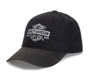 Trademark B&S Wool Blend Baseball Hat - Black