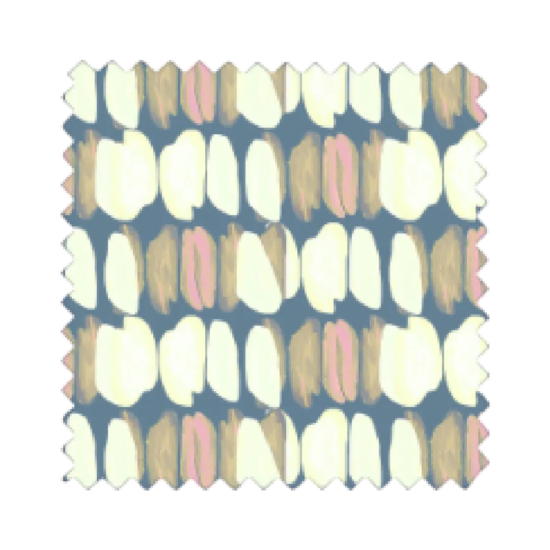 Tulips Blue Fabric