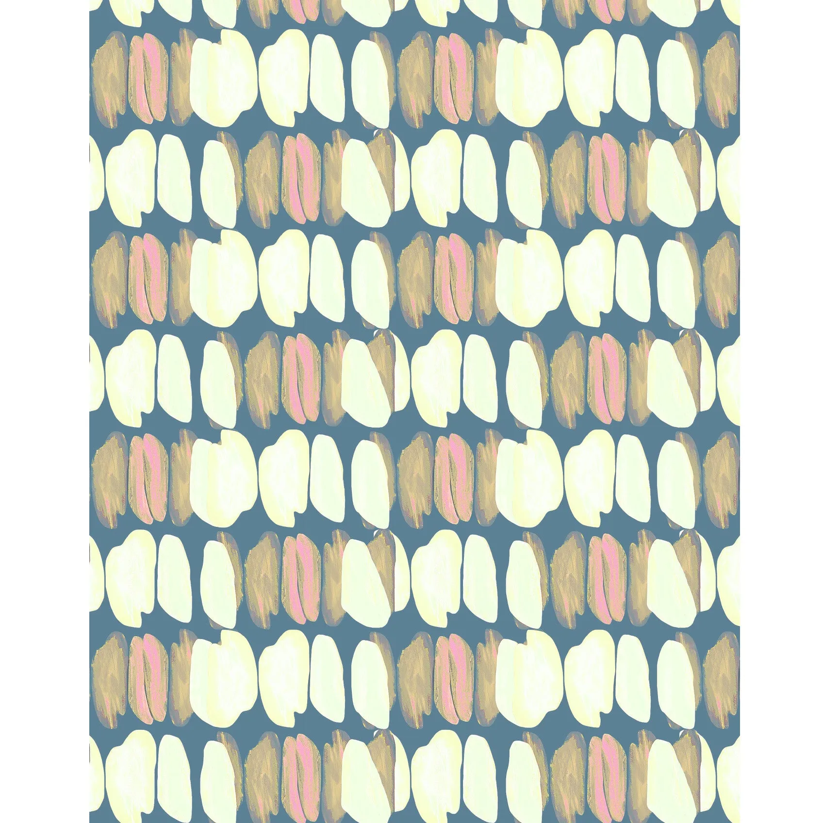 Tulips Blue Fabric