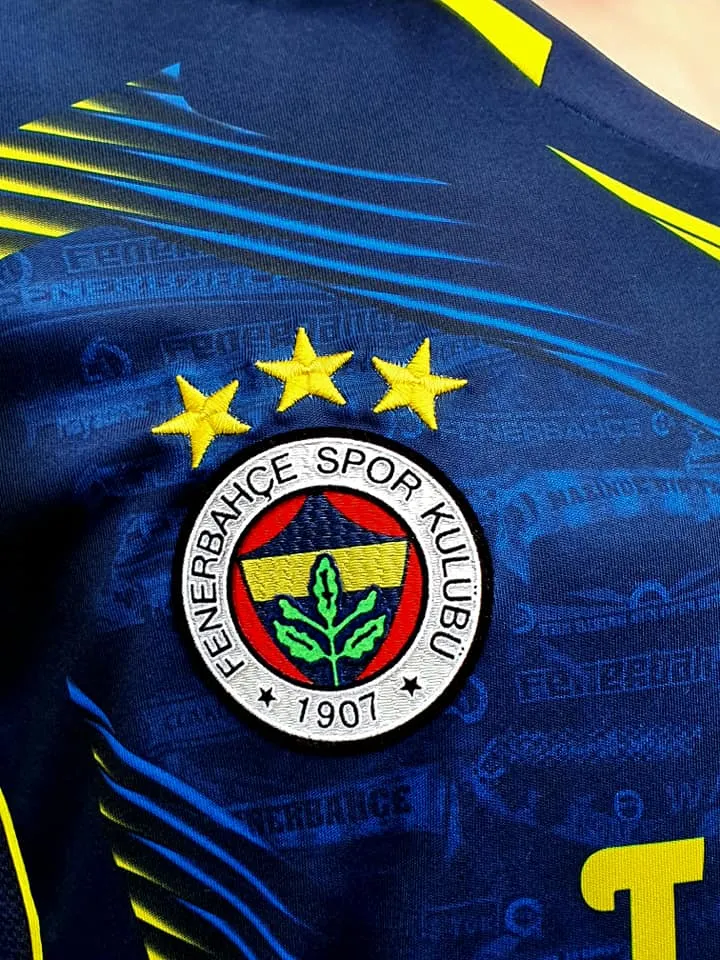 TURKEY SUPER LIG : FENERBAHçE S.K. 2013-2014 SUPER LIG CHAMPION THIRD JERSEY ADIDAS SHIRT MEDIUM #  D08133