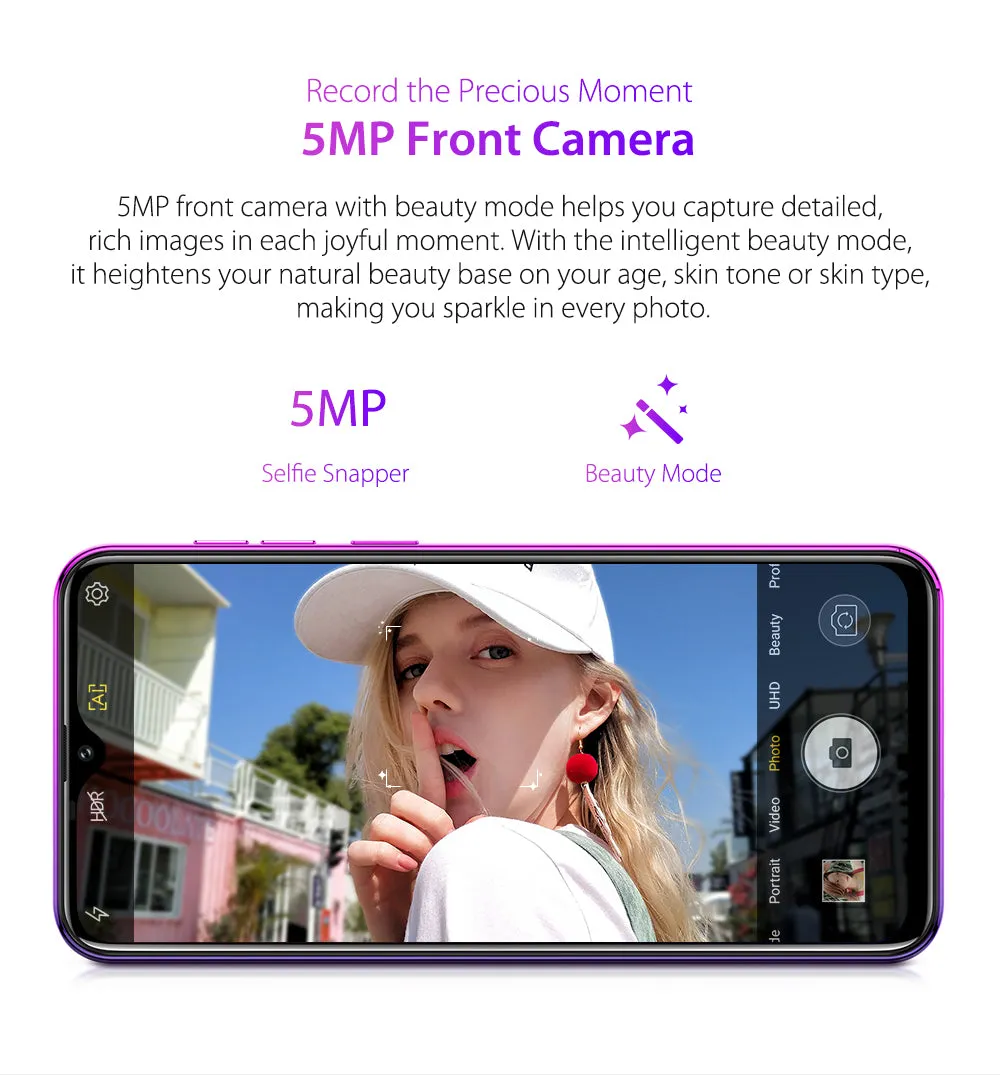 ULEFONE NOTE 7P Quad-core 64-bit 2.0GHz Mobile Phone 6.1-inch HD- in Cell Phone Gold