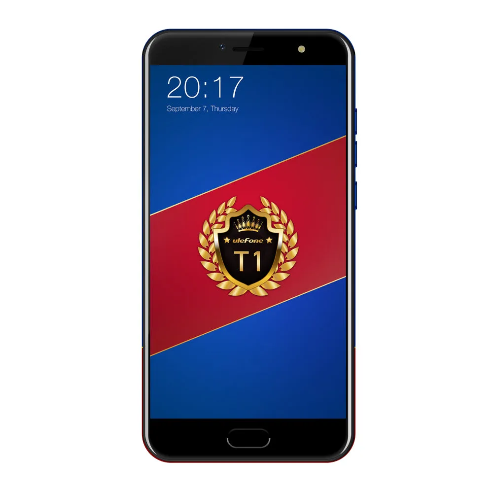 Ulefone T1 Smartphone - Android 7.0, MTK Helio P25 64Bit Octa Core, 6GB RAM 128GB ROM, 5.5 Inch - Red And Blue