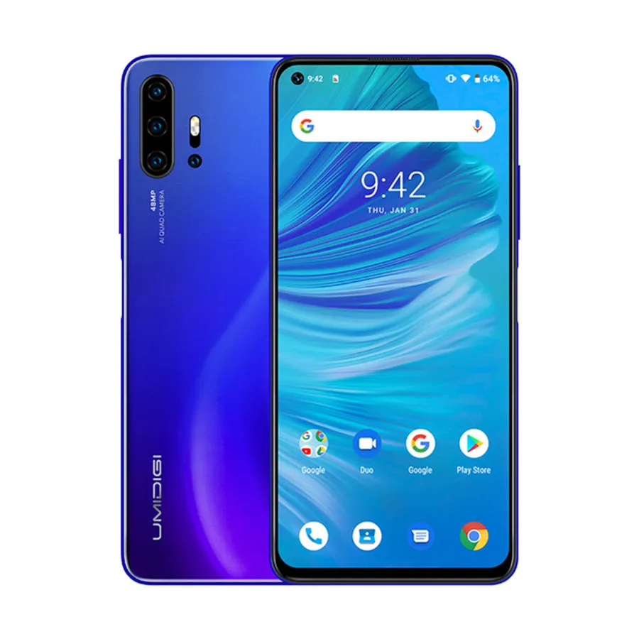 UMIDIGI F2 Android 10 6.53-inch FHD 6GB 128GB 48MP Smartphone blue