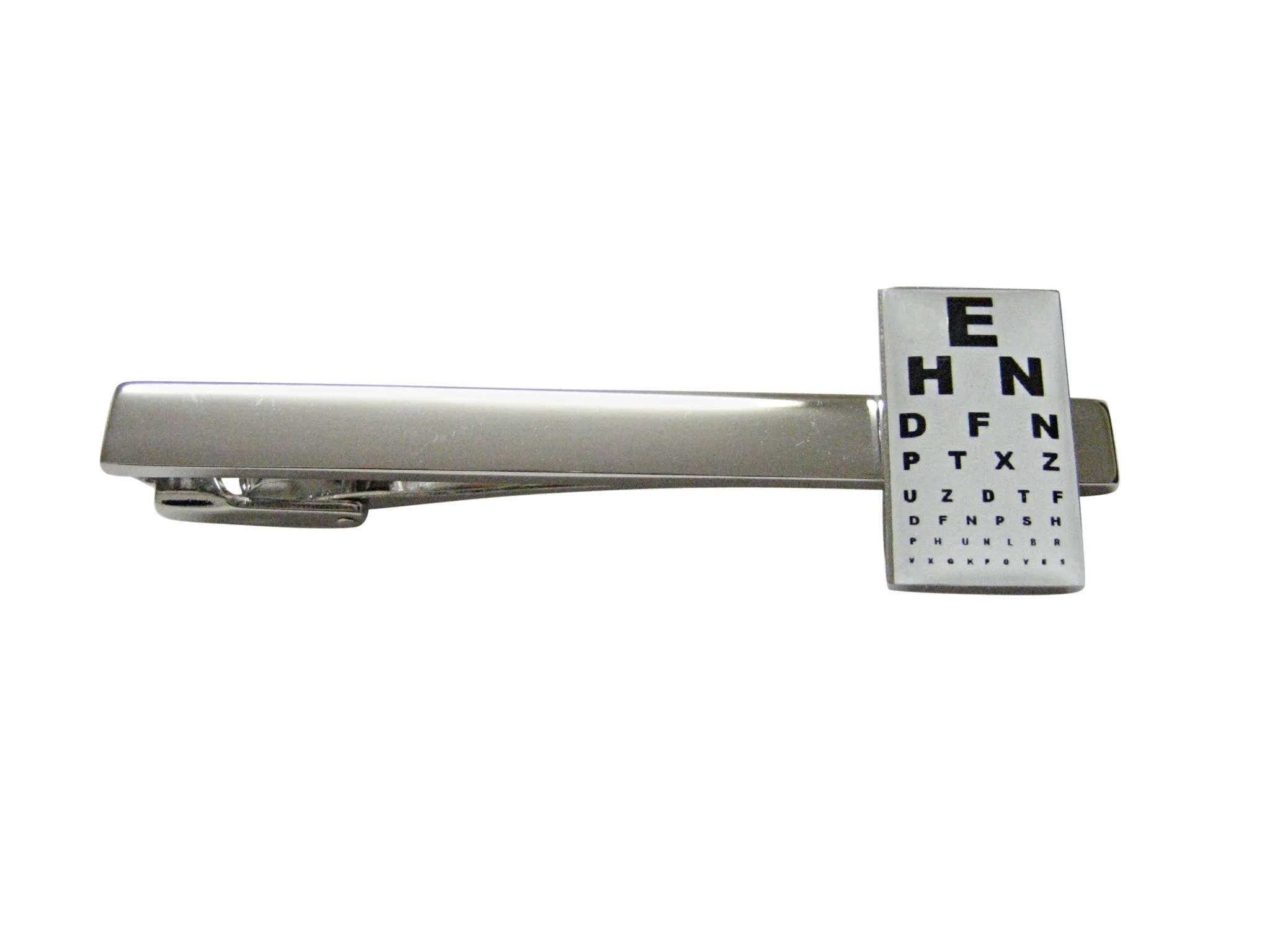 Unbordered Rectangular Optometrist Square Tie Clip