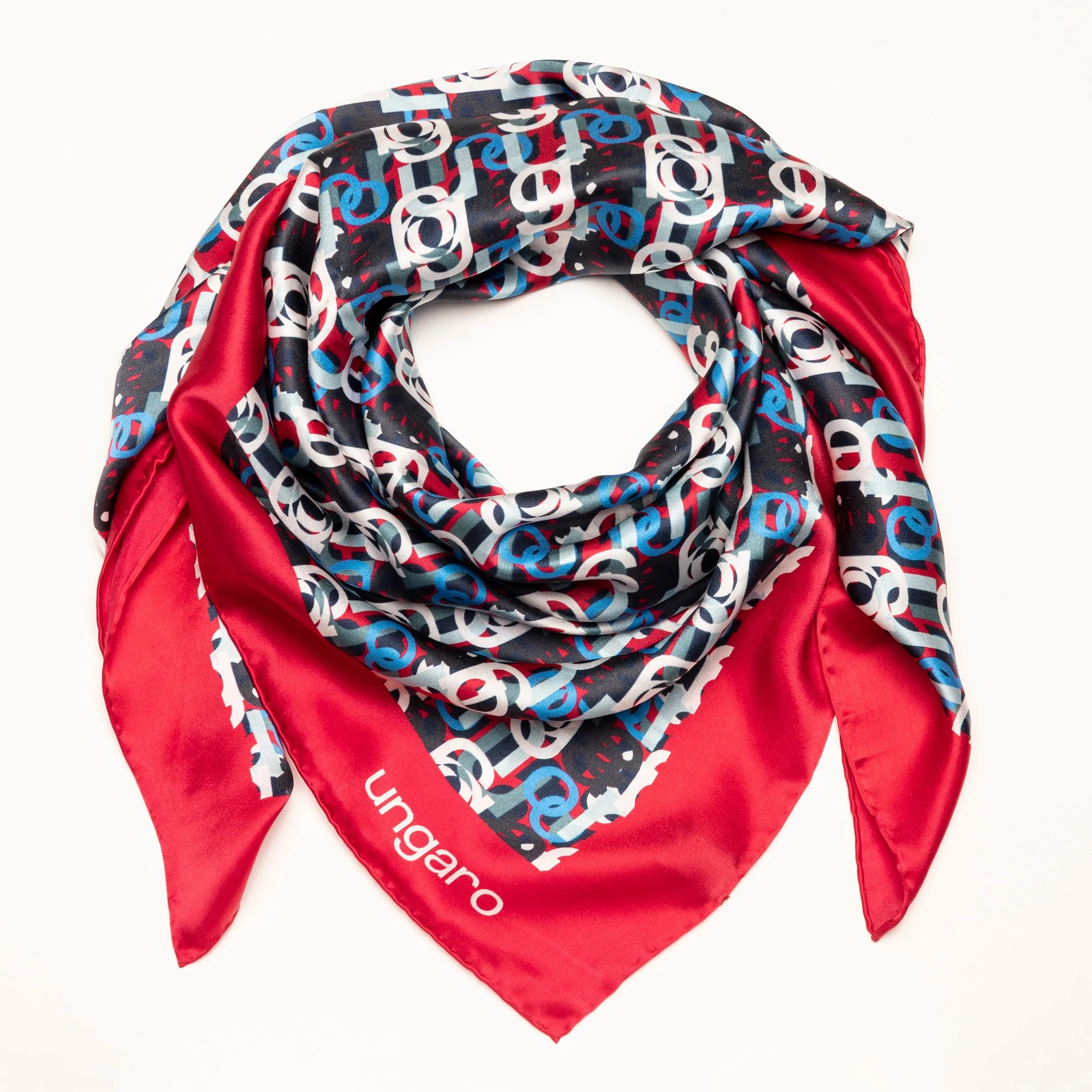 Ungaro UFL238P-Silk scarf Umberta Red