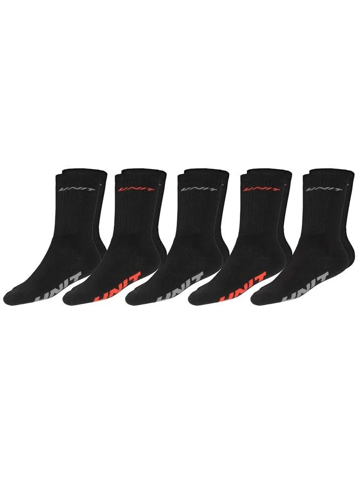 UNIT Conduct 5 Pack Socks
