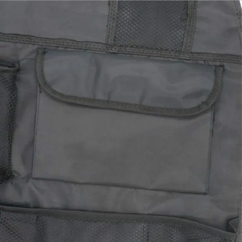 Universal Waterproof Car Seat Back Organizer: Multifunctional Storage in Black