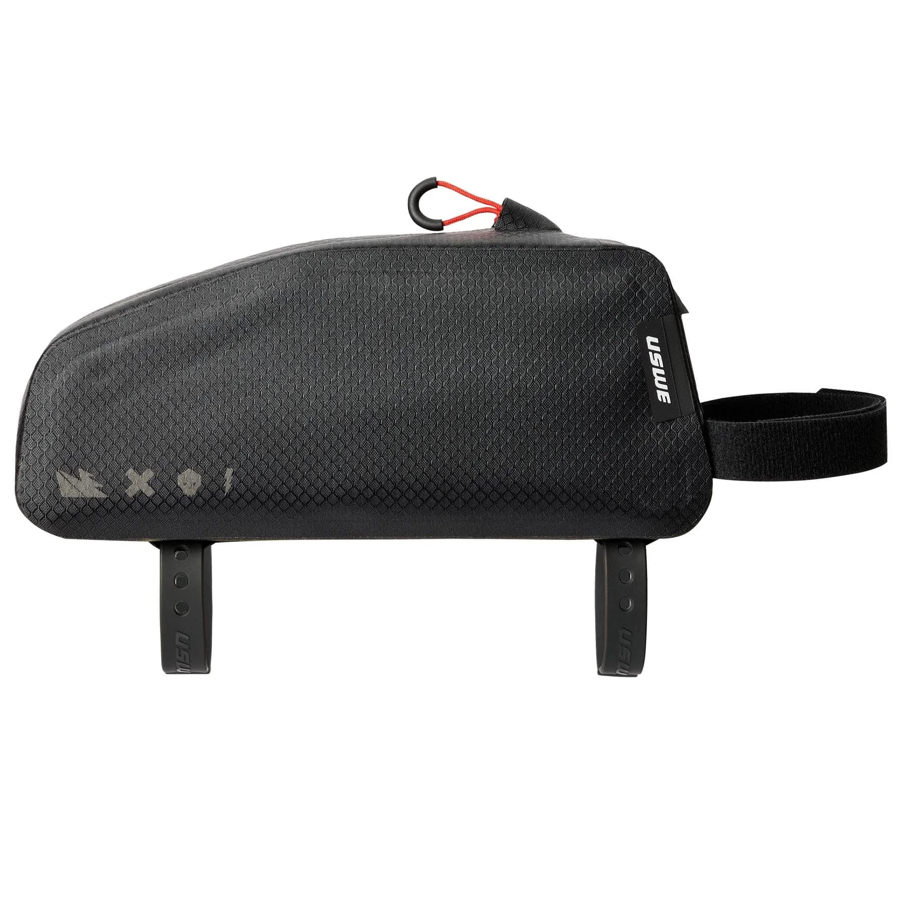 USWE Top Tube Zippered 1.2L Bikepacking Bag - Black