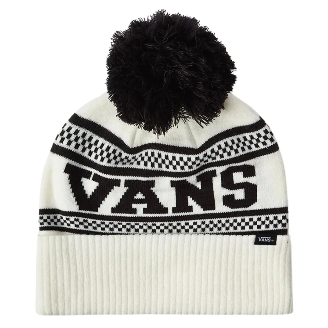 Vans Check Pom Beanie - Marshmallow