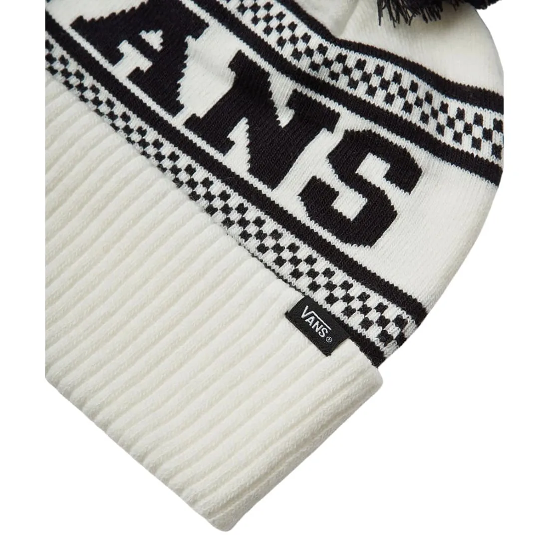 Vans Check Pom Beanie - Marshmallow