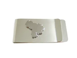 Venezuela Map Shape Money Clip