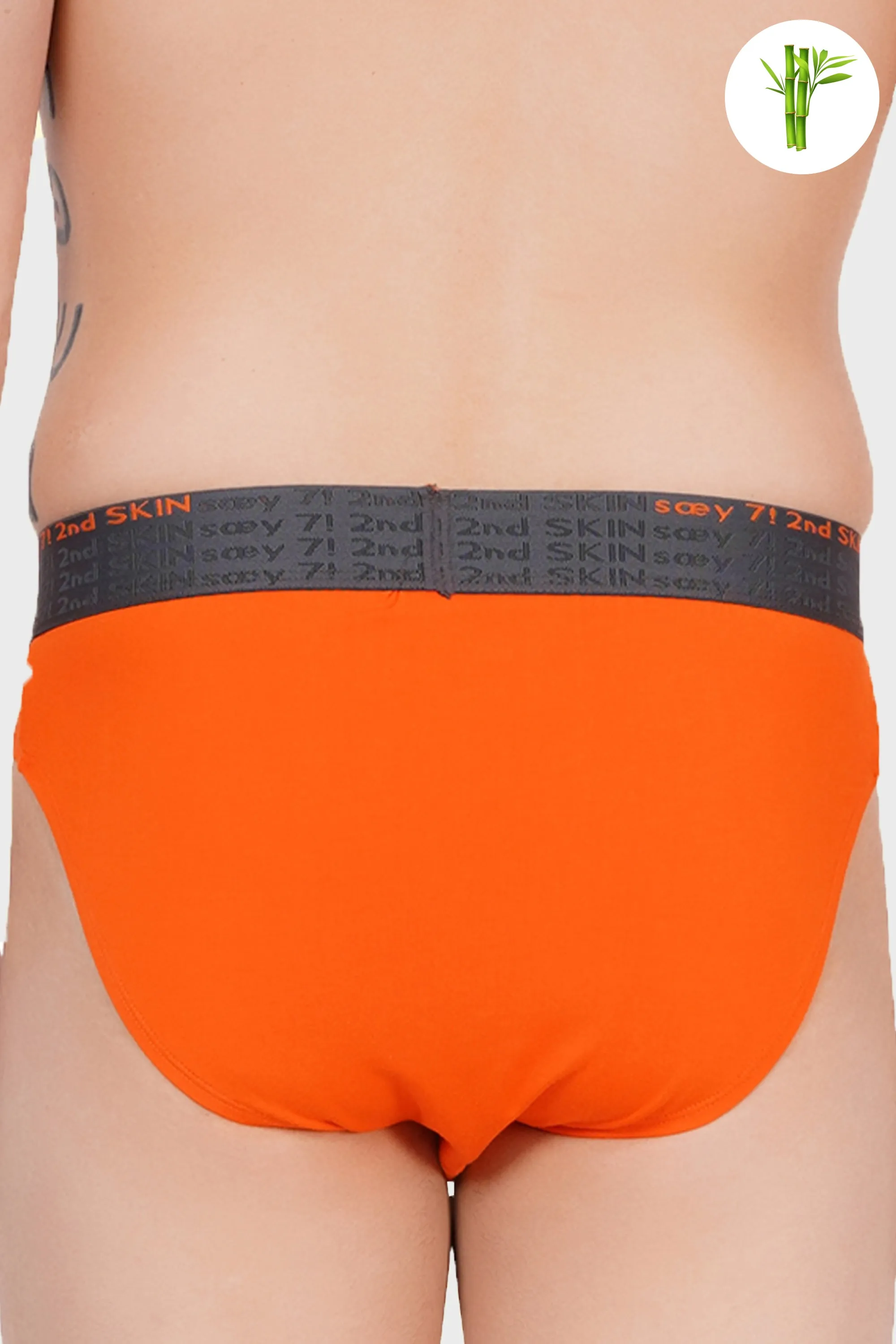 Vibrant Micro Bamboo Brief - Maple Orange