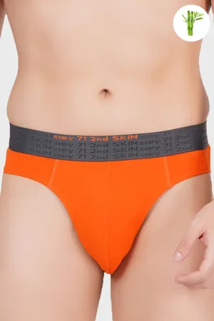Vibrant Micro Bamboo Brief - Maple Orange
