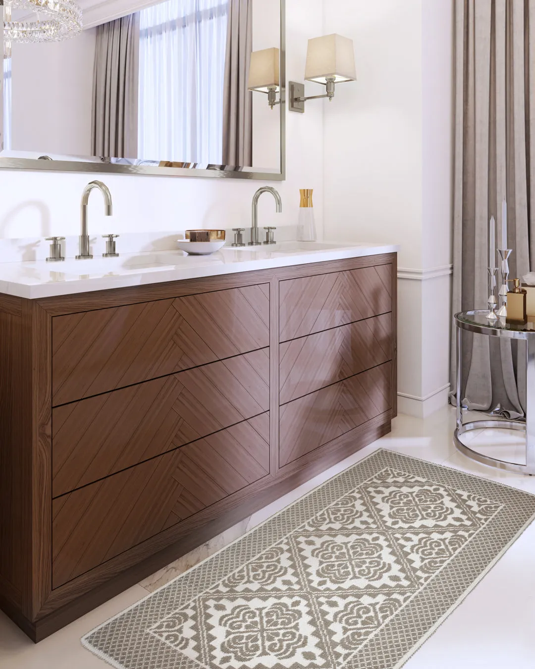 VICTORIA – Taupe Runner Area Rug