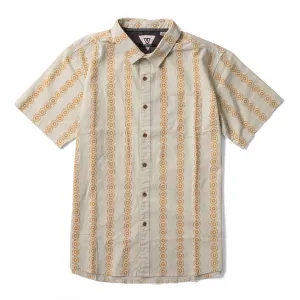 VISSLA MEN'S SOLAR SPIRALS ECO COLLARED SS SHIRT BONE
