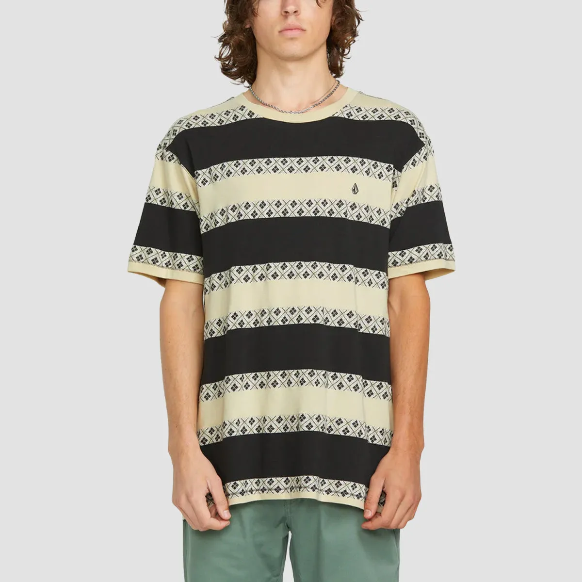 Volcom Iron Stone Crew T-Shirt Stealth