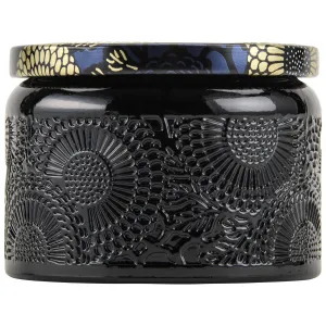 Voluspa PETITE EMBOSSED GLASS JAR CANDLE Moso Bamboo