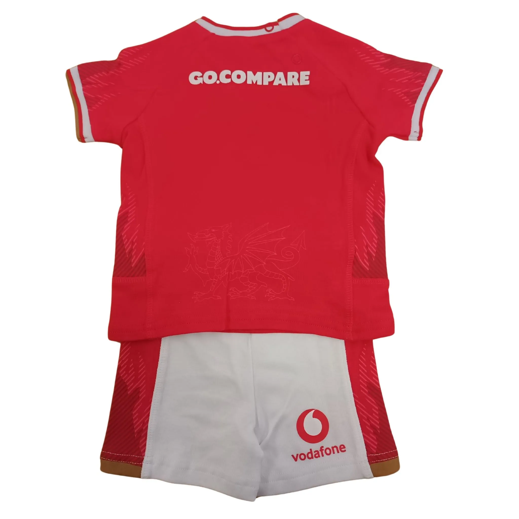 Wales Rugby Baby/Toddler Home T-Shirt & Shorts Set | Red | 2024/25