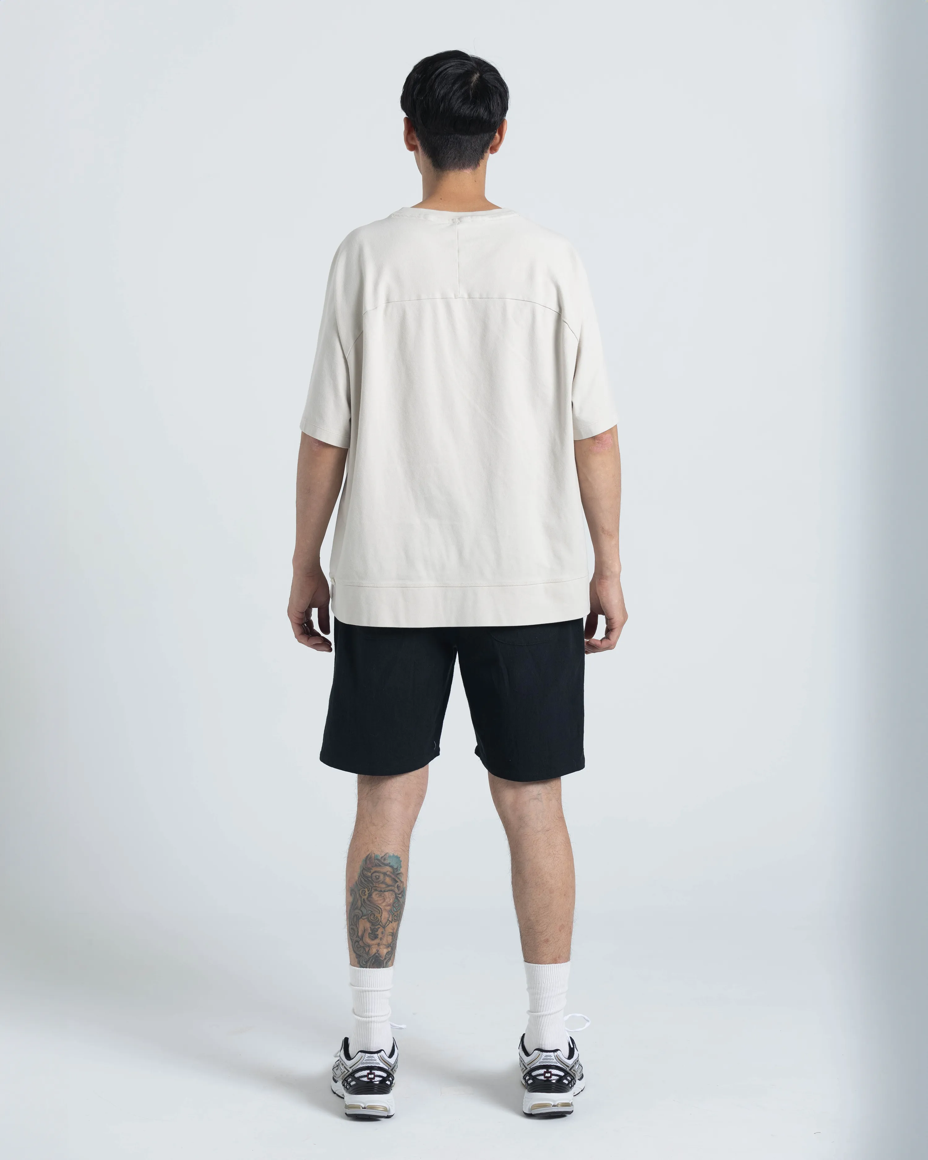 Walk Short 002 - Black Linen / Cotton