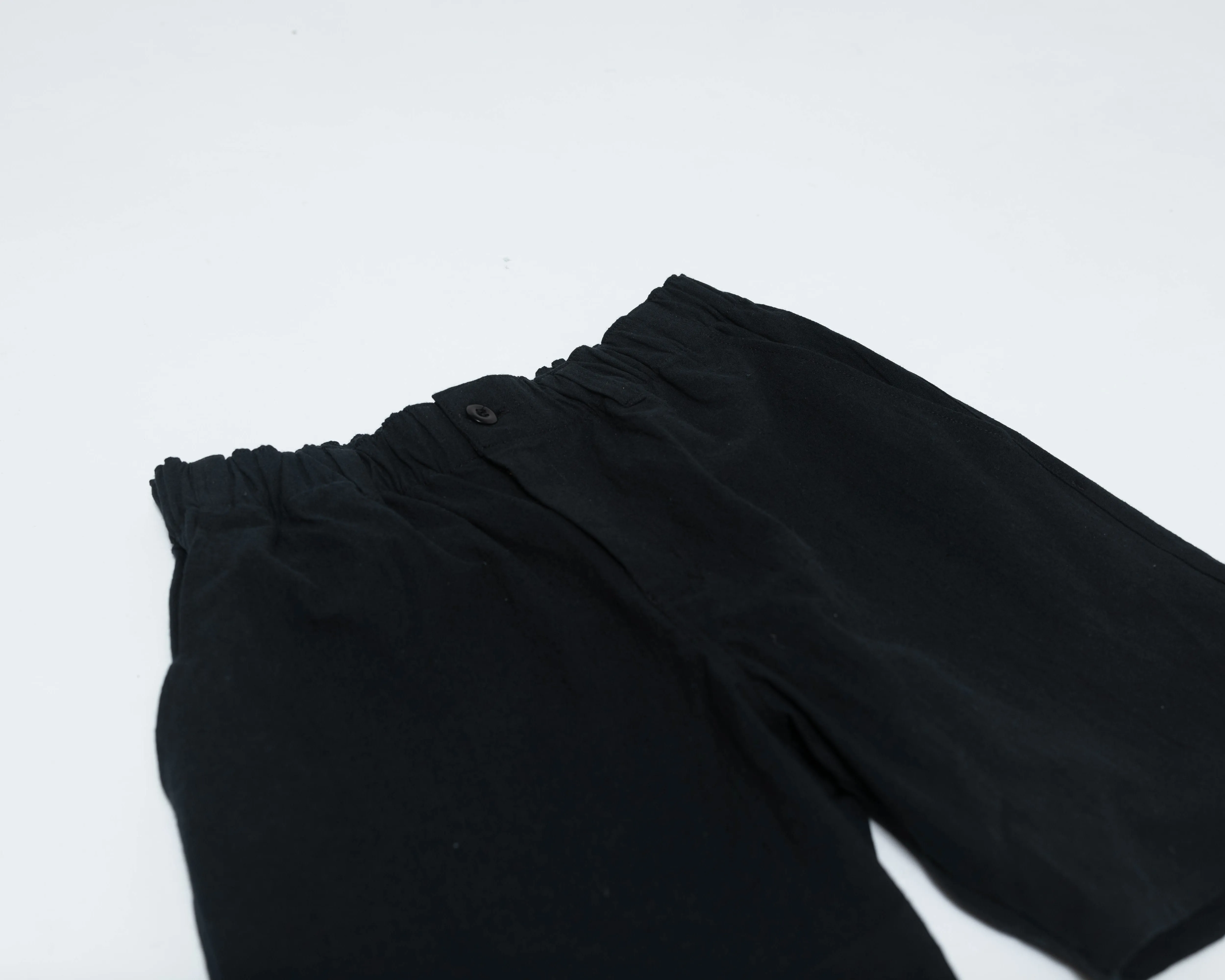 Walk Short 002 - Black Linen / Cotton