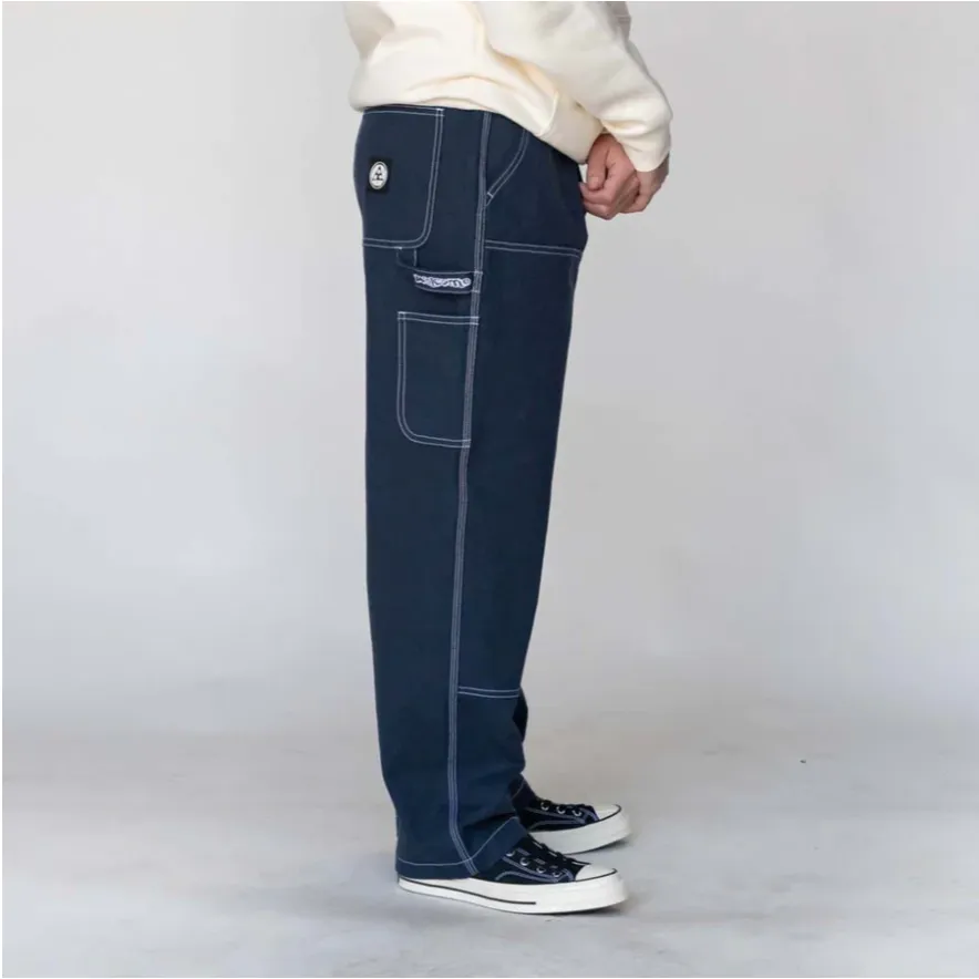 WELCOME - BRACE DOUBLE-KNEE CARPENTER PANT - DARK SAPPHIRE