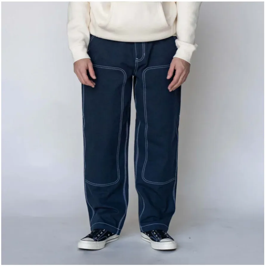WELCOME - BRACE DOUBLE-KNEE CARPENTER PANT - DARK SAPPHIRE