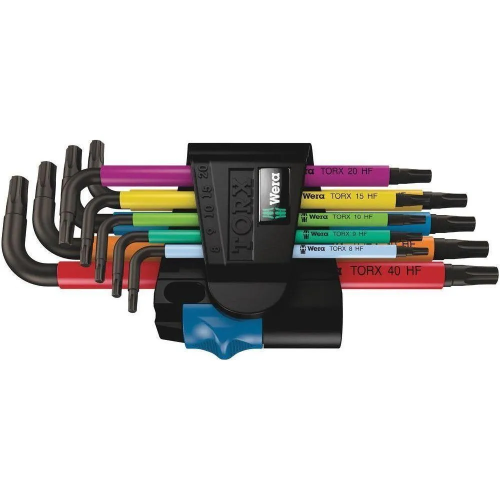 Wera 967/9 TX Multicolour HF 1 L-key set with holding function - 9 pieces