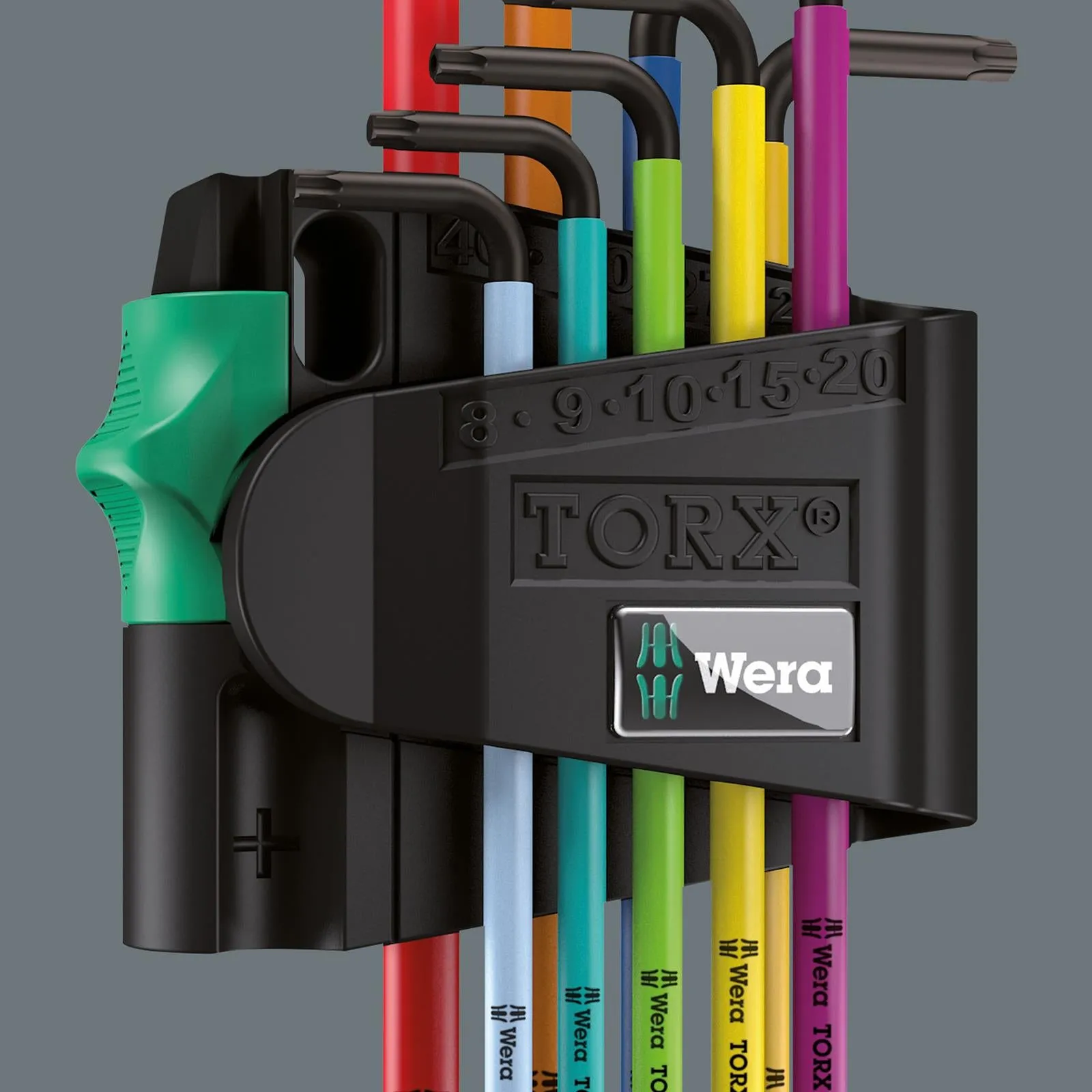 Wera Torx Key Set 967/9 TX BO Multicolour 1 L Key Set for Tamper-Proof TORX Screws 9 Pieces