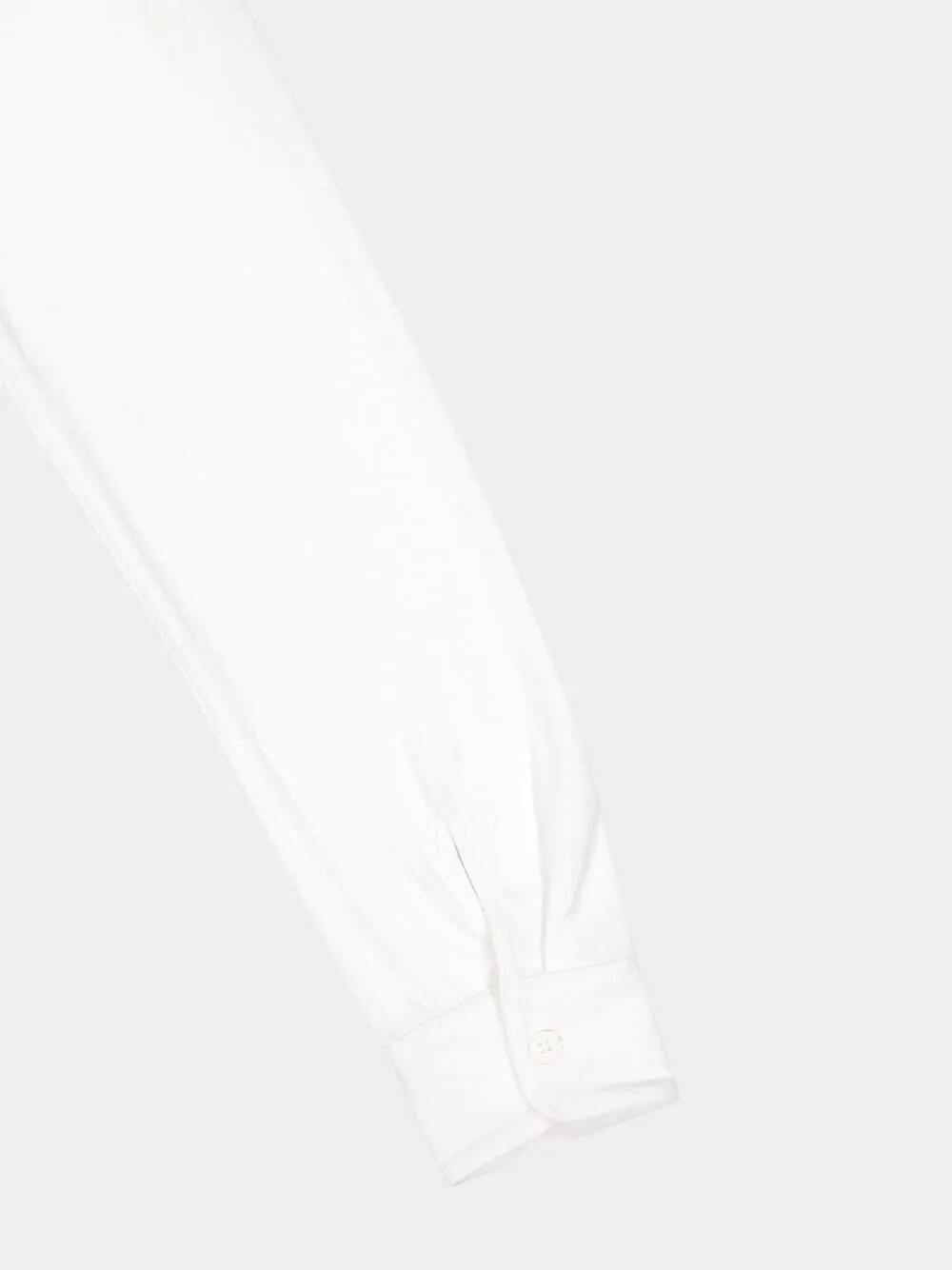 White Organic Cotton Linen Long-Sleeved Shirt