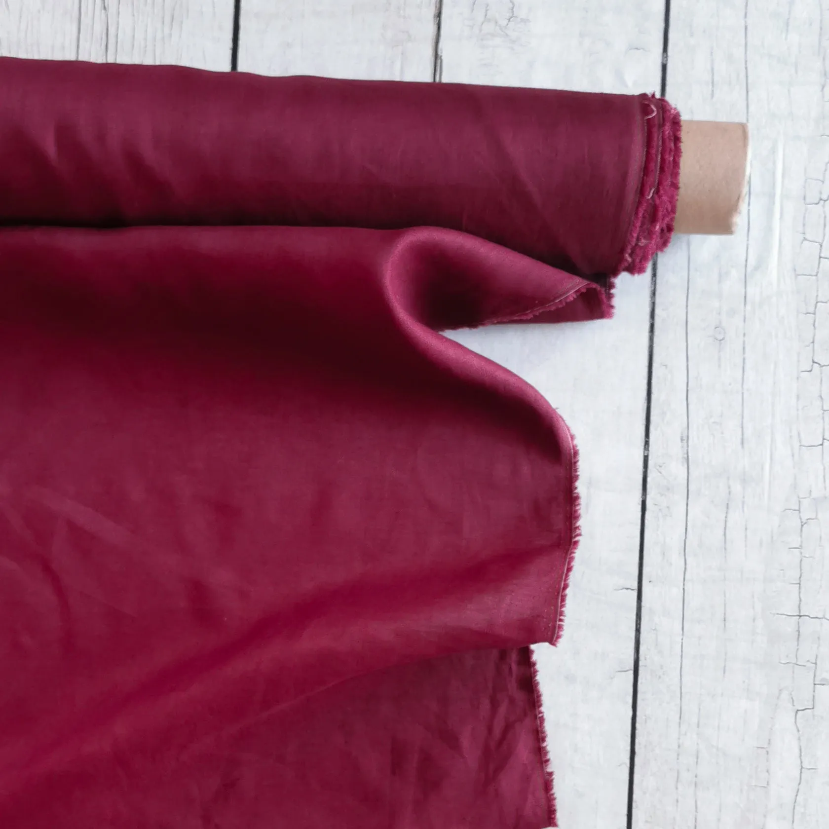 Wine Red (133) plain colour linen 150gsm