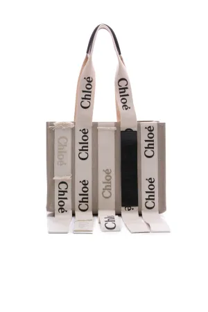 Woody Medium Ribbon Tote Bag