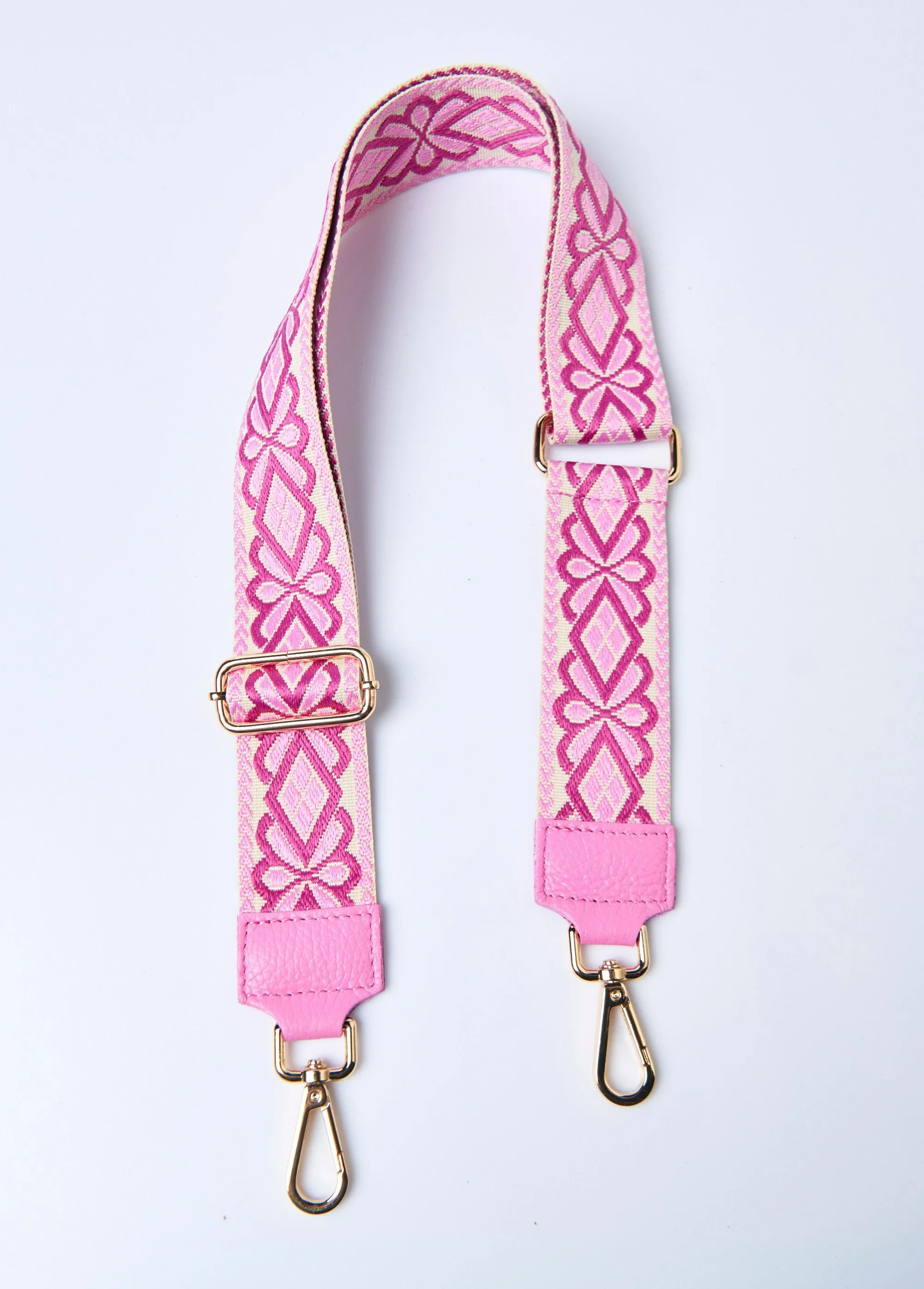 Woven flower handbag strap