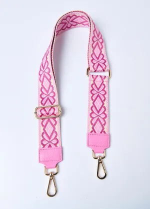 Woven flower handbag strap