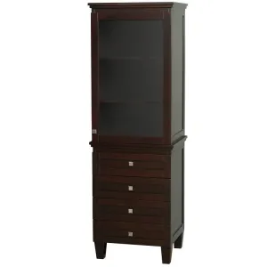 Wyndham Collection Acclaim Linen Tower - Espresso WC-CG8000-LT-ESP