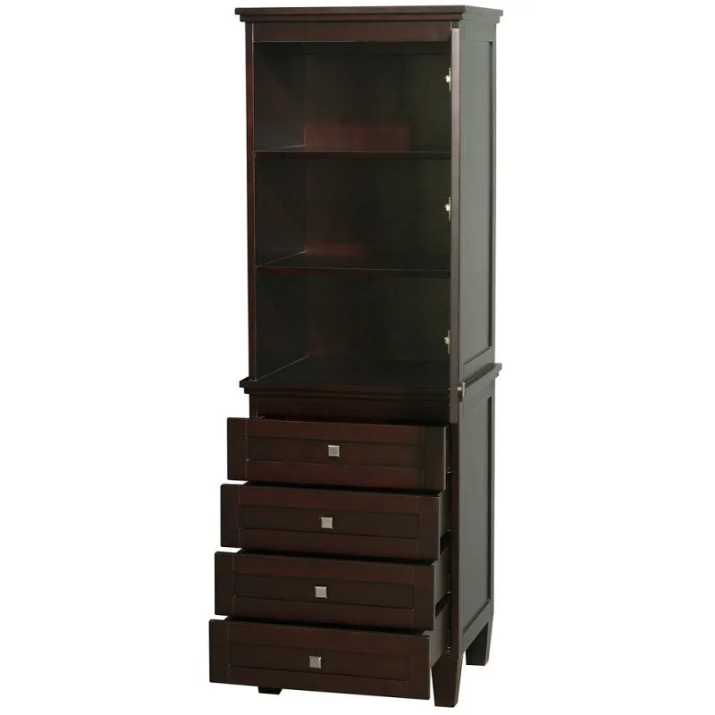 Wyndham Collection Acclaim Linen Tower - Espresso WC-CG8000-LT-ESP