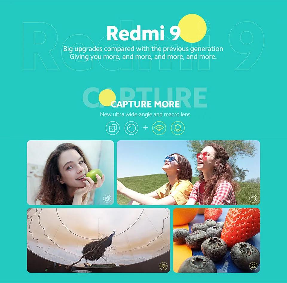 Xiaomi Redmi 9 global rom Smartphone  6.53"" Display 5020mAh Battery Redmi9 Mobile Phone black_4 128G